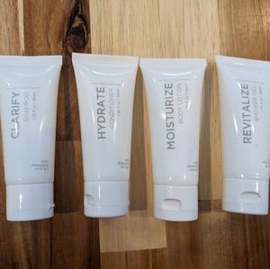 Bio Energy travel care set. Shampoo, conditioner, lotion, shower gel.